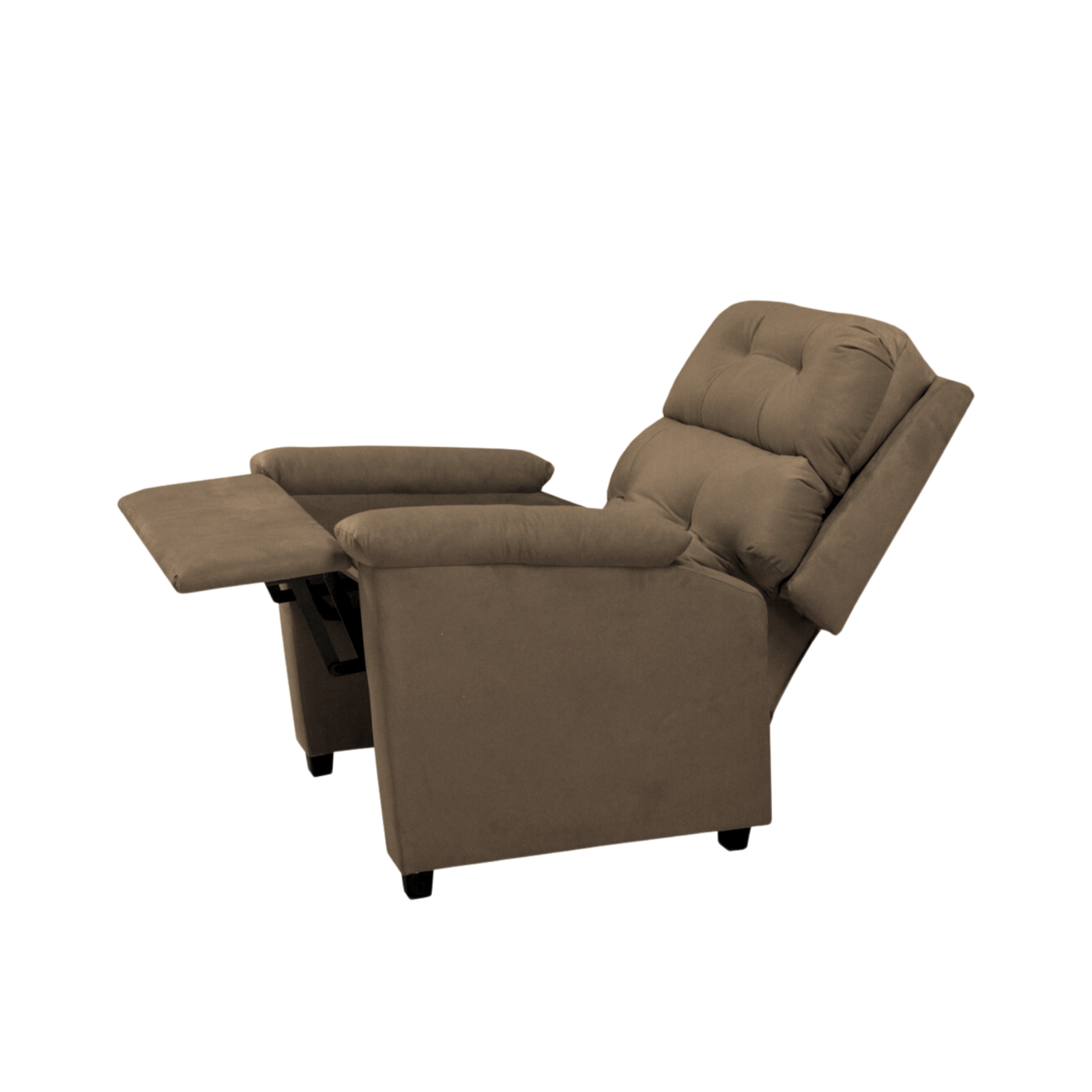 Poltrona azul elegante em ambiente claro